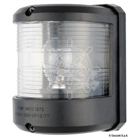 Feu navigation Utility 78 noir 12V/tête mât blanc
