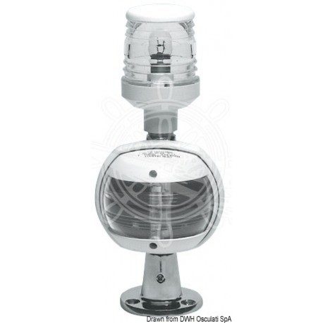 Support inox feux rollbar