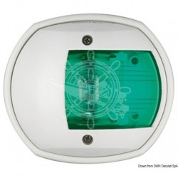 Feu de navigation à led Compact blanc/112,5° droit