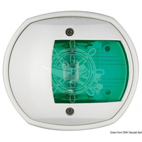 Feu de navigation à led Compact blanc/112,5° droit