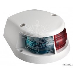 Feu de proue bicolore rouge/vert calotte blanc