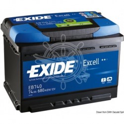 Batterie Exide Excell pour démarrage 50 Ah