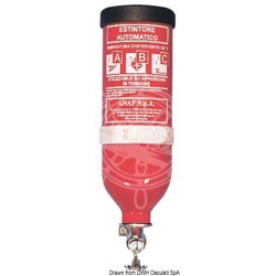 Extincteur à pluie de poudre cylindrique 1 kg