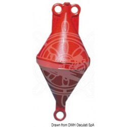 Bouée biconique orange 50 x 103 cm