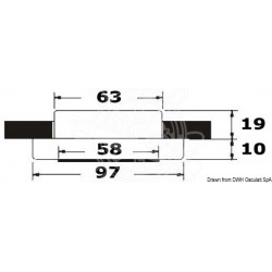 Lumière 36 led 24V satinée