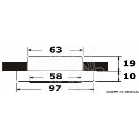 Lumière 36 led 24V satinée