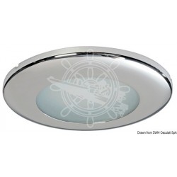 Spot LED Capella poli miroir blanc