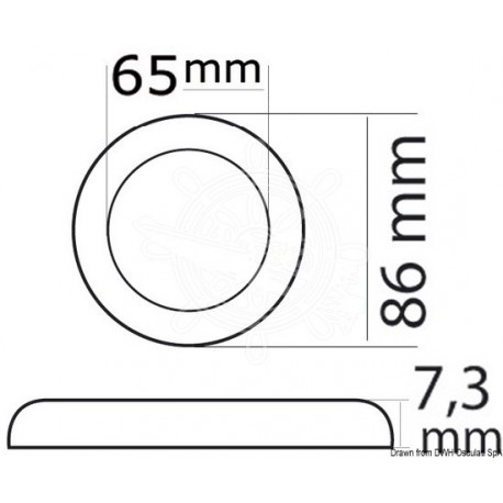 Spot LED Procion AISI 316 doré sans encastrement