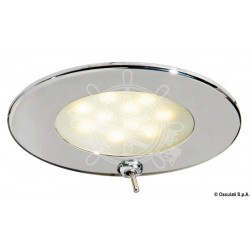 Spot LED Atria inox poli avec interrupteur