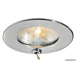 Spot Atria halogène inox poli avec interrupteur