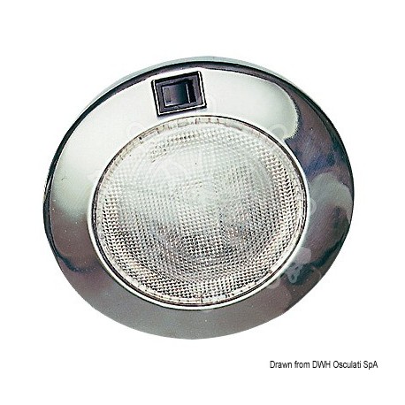 Spot rond en inox à encastrer 12 V 15 W