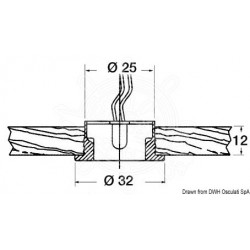 Feu de courtoisie à LED Circinus bleu 12/24 V