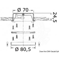 Spot Hydra en inox poli 10 W