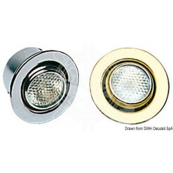 Spot encastr. laiton poli or