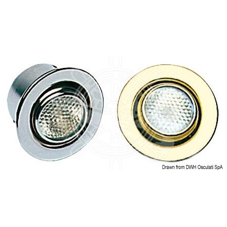 Spot encastr. laiton poli or