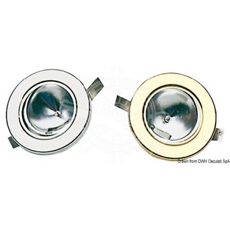 Spot encastrable laiton poli