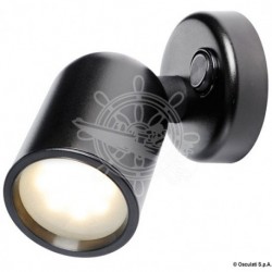 Spot LED articulé en ABS noir