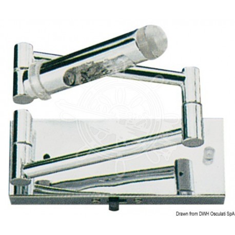 Spot à compas en laiton chromé 12 V 10 W