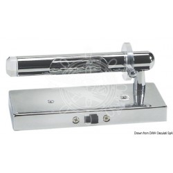 Spot à rayon de lumière orientable laiton chromé droite