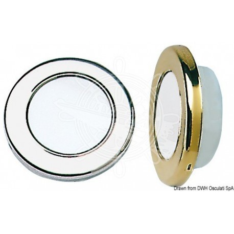 Plafonnier en. inox poli 150mm