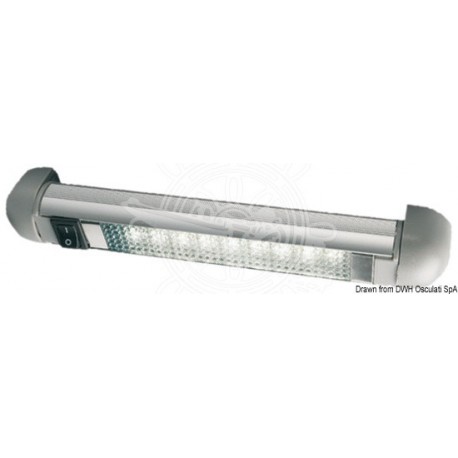 Lumière 8 LED sur rail Turnstripe rotatifs