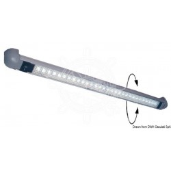 Lumière 16 LED sur rail Turnstripe rotatifs