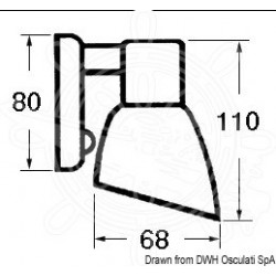 Plafonnier Opal II ABS doré