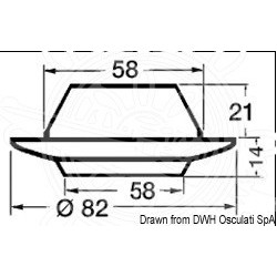 Plafonnier Comet doré + inter