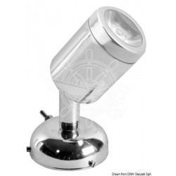 Spot articulé en inox poli 1 x 3 W HD