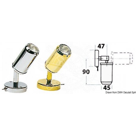 Applique articulée laiton chro