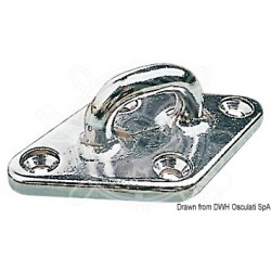 Pontet AISI316 avec 4 vis 88x55 mm