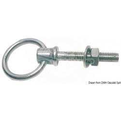 Anneau mobile sur tige inox 10 mm