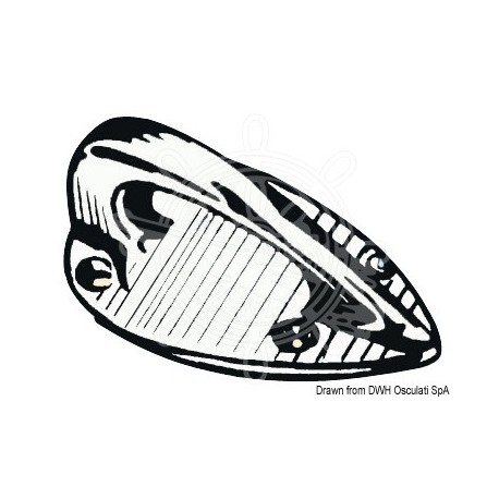 Anneau à vis bronze chromé 50x30x25 mm