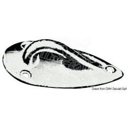 Anneau vis sans tête laiton chromé 80x35x25 mm