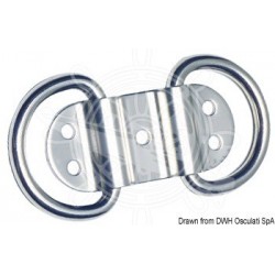 Anneau double + plaque 92x38