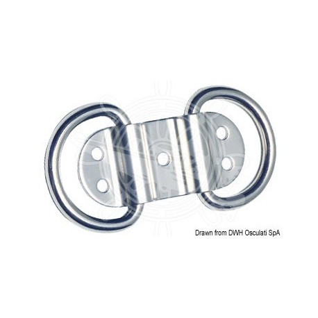 Anneau double + plaque 92x38