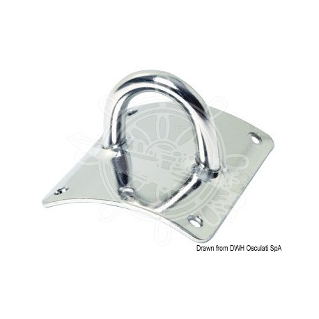 Platine inox SeaSure p. fixation mâts 63x75mm 8mm