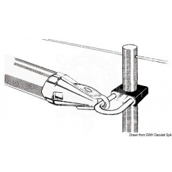 Porte-tangon inox 25 mm