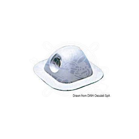 Passage 96x96 mm gris RAL 7035