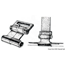 Crochet plastique p. bâche canots