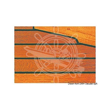 Latte teck pour pont 45 mm