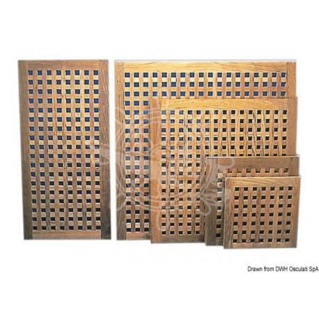 Caillebotis teck 500 x 500 mm