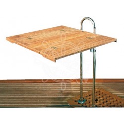 Table teck pliant 70x80 cm