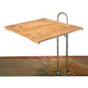 Table teck pliant 70x80 cm