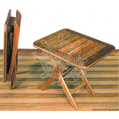 Table pliable teck 50x40 cm