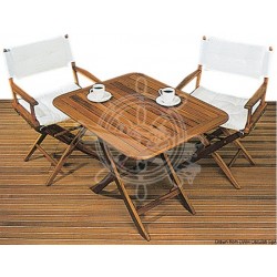 Table teck pliante 90x70 cm