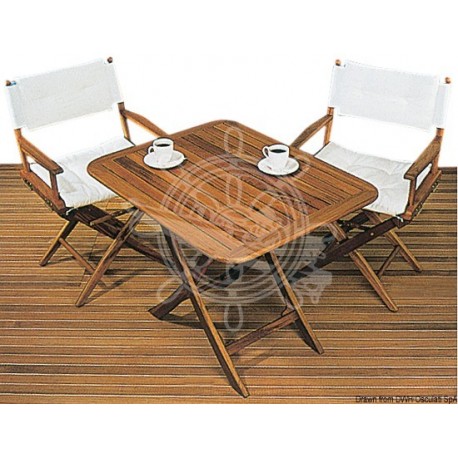 Table teck pliante 90x70 cm