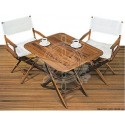 Table teck pliante 90x70 cm