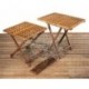 Table teck pliante 60x60 cm