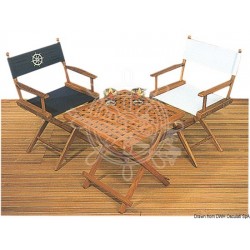 Siège pliant toile bleue